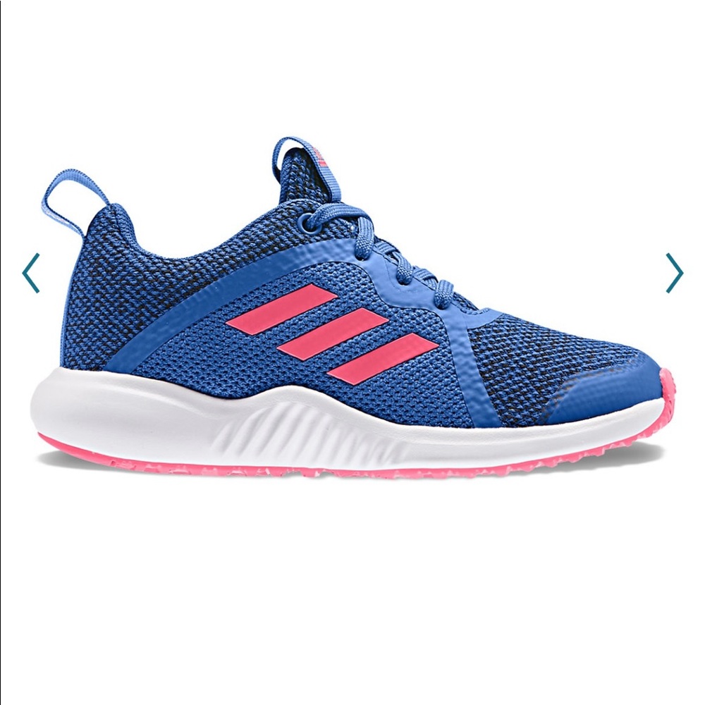 NWOB Girls blue and pink Adidas sneakers. Girls size 6 - Picture 7 of 7
